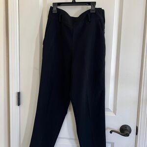 Black wide leg pants.
